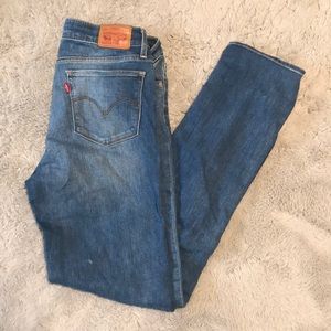 Levi’s straight leg blue jeans